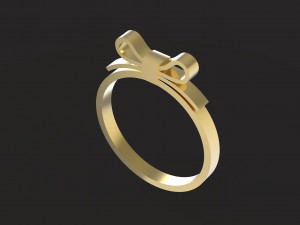 bowknot ring Modelo de Impressão 3D