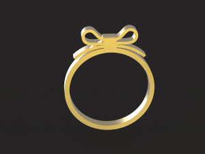 bowknot ring Modelo de Impressão 3D