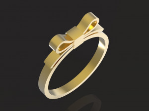 bowknot ring Modelo de Impressão 3D