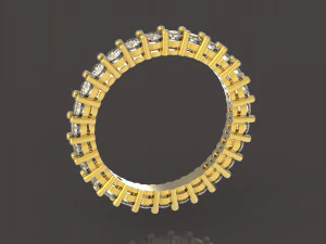 27 değerli taş y&uuml;z&uuml;k 3D Baskı Modeli