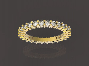 ring 27 gems 3D-printmodel