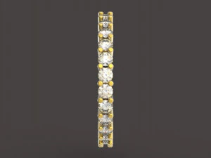 戒指 27 颗宝石 3D 打印模型