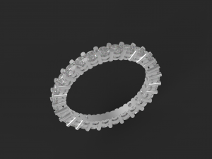 ring 27 gems 3D-printmodel