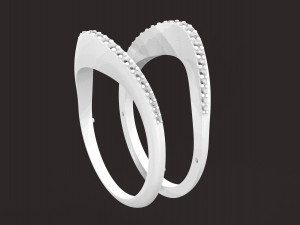 female ring 5 mm main stone Modelo de Impressão 3D