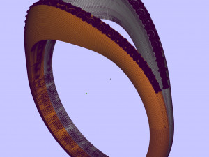 female ring 5 mm main stone Modelo de Impressão 3D