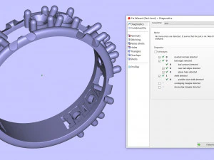 迷人的戒指 3D 打印模型