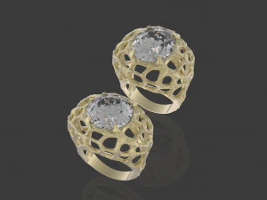 ルーツリング 3Dプリントモデル