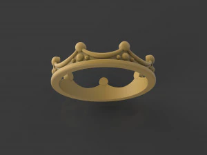 皇冠戒指 3D 打印模型