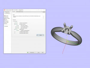 2 订婚戒指钻石 3D 打印模型