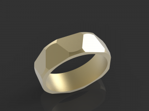 Cross-stitch ring 3D model 3D printable