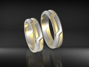 wedding sennit constructor rings Modèles 3D en vedette