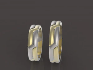 婚礼森尼特构造戒指 3D 打印模型