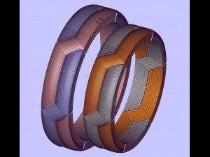 wedding sennit constructor rings Modelo de Impressão 3D