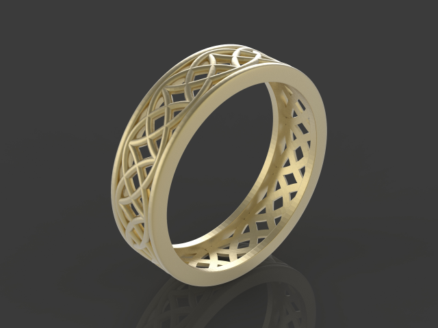 ornament ring 3D Print Model .c4d .max .obj .3ds .fbx .stl .blend 