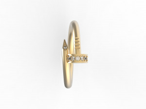 hobnail ring with gems 3D Принт Модель