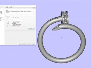hobnail ring with gems 3D Принт Модель