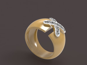 cross-stitch ring 3D Print Model