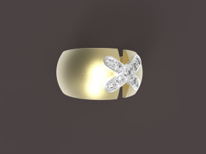 cross-stitch ring 3D Print Model