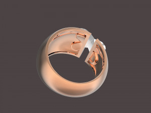 cross-stitch ring 3D Print Model