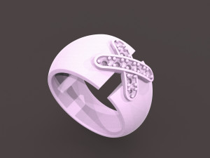 cross-stitch ring 3D Print Model