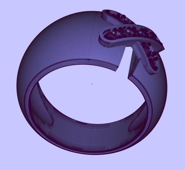 cross-stitch ring 3D Print Model in Rings 3DExport