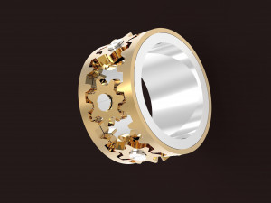 spinning ring mechanism Model Cetak 3D