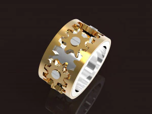 旋转环机构 3D 打印模型