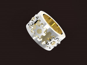 spinning ring mechanism Model Cetak 3D