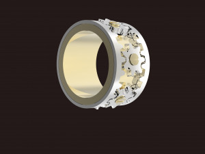 spinning ring mechanism Model Cetak 3D