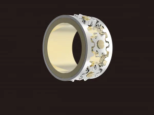 旋转环机构 3D 打印模型