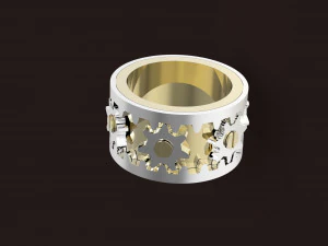 旋转环机构 3D 打印模型