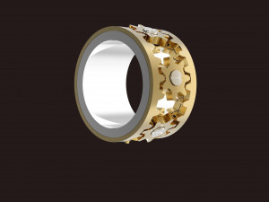 spinning ring mechanism Model Cetak 3D