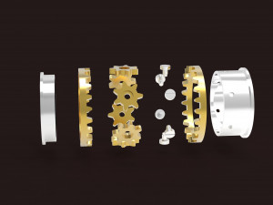 spinning ring mechanism Model Cetak 3D