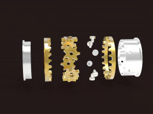 旋转环机构 3D 打印模型