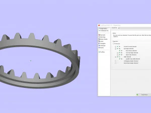 旋转环机构 3D 打印模型