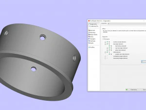 旋转环机构 3D 打印模型