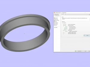 旋转环机构 3D 打印模型