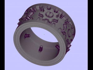 spinning ring mechanism Model Cetak 3D