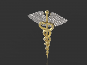 caduceus 3D Print Model