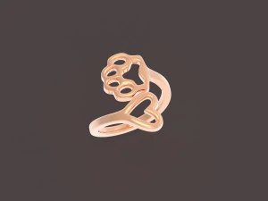 心和爪子 3D 打印模型