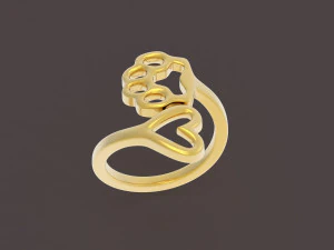 心和爪子 3D 打印模型