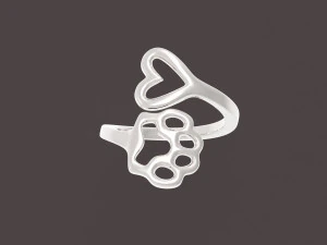 心和爪子 3D 打印模型