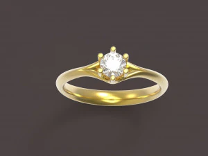 narcissus engagment ring 3D Print Model