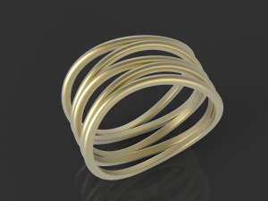 5 hoops ring Modèles 3D en vedette