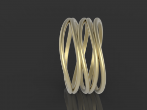 5 hoops ring Modèles 3D en vedette