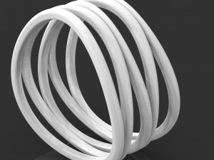 5 hoops ring Modèles 3D en vedette