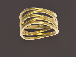5 hoops ring Modèles 3D en vedette