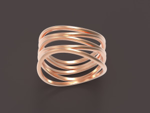 5 hoops ring Modèles 3D en vedette
