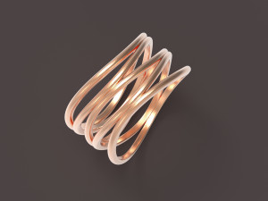 5 hoops ring Modèles 3D en vedette