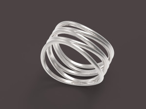 5 hoops ring Modèles 3D en vedette